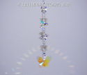 Crystal AB BUTTERFLY Suncatcher m/w SWAROVSKI Butt
