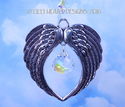 Angel Wings m/w Swarovski Aurora Mozart Suncatcher