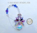  m/w Swarovski *Bermuda Blue* Angel Rare Color Sun