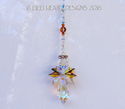  m/w Swarovski Rare Quad Winged AB Sunset Angel Su
