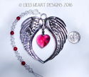 *Angel Love* m/w Swarovski RARE VINTAGE HEART Sunc