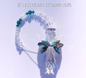  m/w Swarovski RARE Double Peacock Wings Lg Angel 