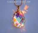 m/w Swarovski Crystal Aurora Borealis Trellis Drop