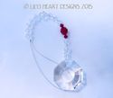 m/w Swarovski RARE 6208 Clear Sunburst Red Beads S