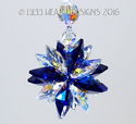 m/w Swarovski Mini SUPER STAR COBALT Car Charm Sun