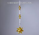 m/w Swarovski Crystal Lt. Topaz Flower Car Charm S