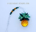 m/w Swarovski Light Topaz Sm. Pineapple Suncatcher