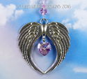 *Angels Blush* m/w Swarovski AB Light Rose Heart S