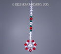 m/w Swarovski Christmas Suncatcher Car Charm Mini 