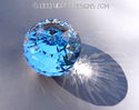 Swarovski Crystal RARE 70MM Malibu Blue Color Pape