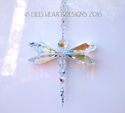 m/w Swarovski MAGNIFICENT BIG Aurora Dragonfly Sun
