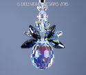  m/w Swarovski Silver Night RARE Body CROSS ANGEL 
