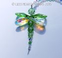 m/w Swarovski Crystal BIG Peridot Green Dragonfly 