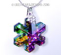 m/w Swarovski Crystal PEACOCK Disontinued Snowflak