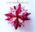 m/w Swarovski Mini SUPER STAR RED CLEAR Car Charm 