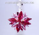m/w Swarovski Mini SUPER STAR RED CLEAR Car Charm 