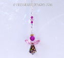  m/w Swarovski RARE Peacock 8621 Angel Rose Pink S