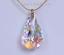 m/w Swarovski RARE Retired Large AB Kite Pendant S