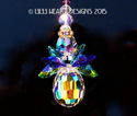  m/w Swarovski Rare Pear Peacock AB Wings Angel Su