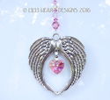 *Angels Blush* m/w Swarovski AB Light Rose Heart S