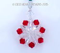 m/w Swarovski 2 Christmas Suncatchers Car Charm Mi