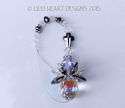  m/w Swarovski Silver Night RARE Body CROSS ANGEL 