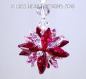 m/w Swarovski Mini SUPER STAR RED CLEAR Car Charm 