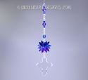 m/w Rare 44mm Swarovski Cross Blues Top Suncatcher