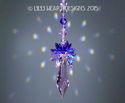 m/w Swarovski RARE 50mm Pink Icicle + AB Purples S