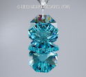 m/w Swarovski Crystal AQUA Flower Car Charm or Sun