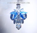  m/w Swarovski *BIG BLUE 2* Angel and Clear Cross 