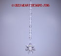 m/w Swarovski Crystal Clear Flower Car Charm or Su