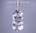 m/w Swarovski Crystal Clear Flower Car Charm or Su