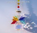  m/w Swarovski Rare AB Pear Body Dbl CHAKRA ANGEL 