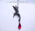 Fine Crystal 40mm Starflower Pewter Hummingbird  S