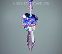 m/w Swarovski RARE 50mm Pink Icicle + AB Purples S