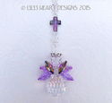  m/w Swarovski Rare VL and Violet AB CROSS ANGEL S