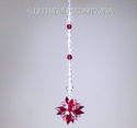 m/w Swarovski Mini SUPER STAR RED CLEAR Car Charm 