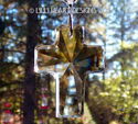 Cross Golden Shadow Color m/w Swarovski Crystals S