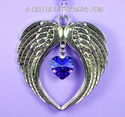  m/w Swarovski AB *Heliotrope Heart* Angel Wings S