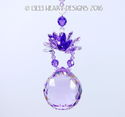 m/w Swarovski 40mm Violet *Floating Lotus Ball* Su