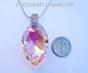 m/w Swarovski Crystal Necklace Rosaline Pink Marqu