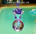m/w Swarovski 40mm Violet *Floating Lotus Ball* Su