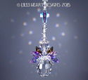  m/w Swarovski Rare VL and Violet AB CROSS ANGEL S
