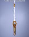 m/w Swarovski Crystal 50mm Copper Yoko Ono Key Sun