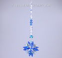 m/w Swarovski Mini SUPER STAR Blue AB Car Charm Su