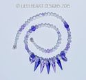 m/w Swarovski Purple Blue Violet and Violet Spike 