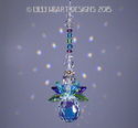 m/w Swarovski Rare Pear Peacock AB Wings Angel Su