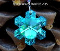 m/w Swarovski AB AQUA RARE Disontinued Snowflake S