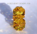 m/w Swarovski Crystal Lt. Topaz Flower Car Charm S